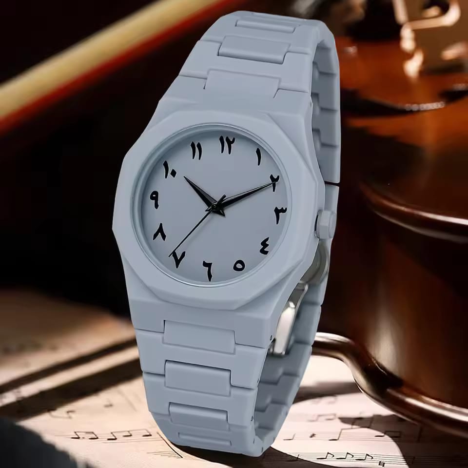 WHITE ARABIC AURA WATCH