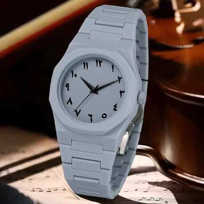 WHITE ARABIC AURA WATCH
